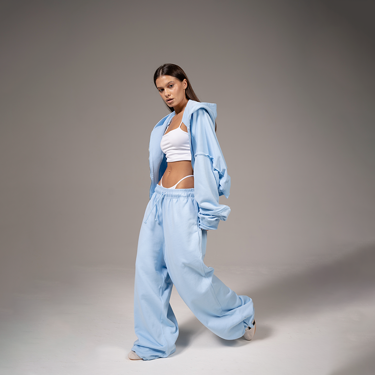 Штаны Sabe Logo Sweatpants Light Blue фото 3