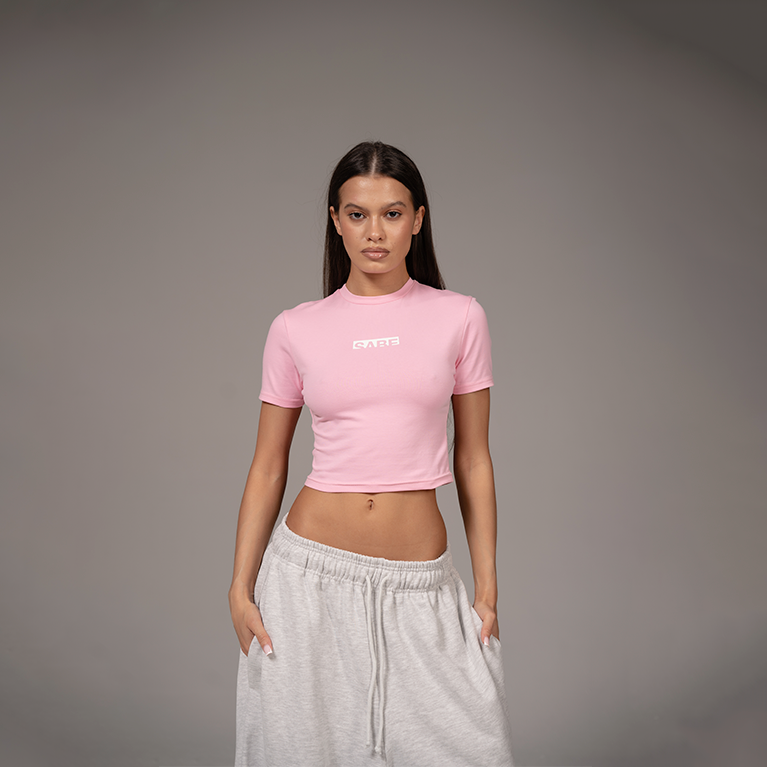 Футболка Sabe Logo T-Shirt Slim Pink фото 3