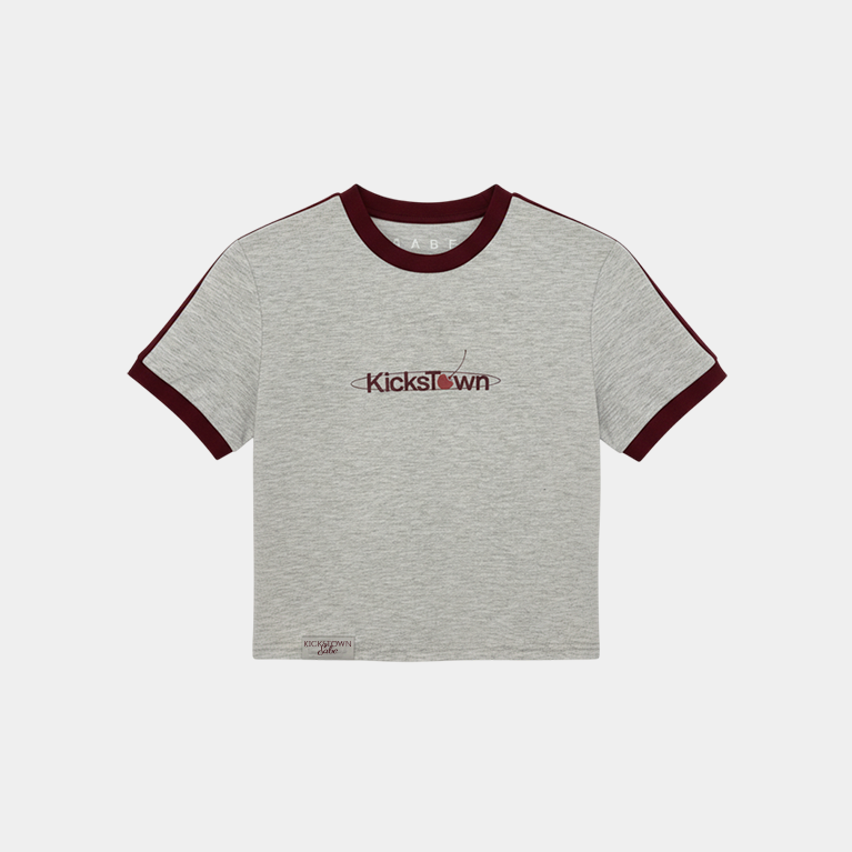 Футболка Sabe Cherry Logo T-Shirt Slim Heather Grey фото 5
