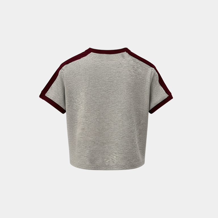 Футболка Sabe Cherry Logo T-Shirt Slim Heather Grey фото 6