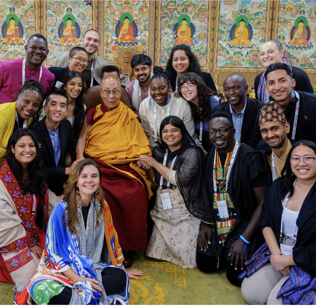 Dalai Lama and Students