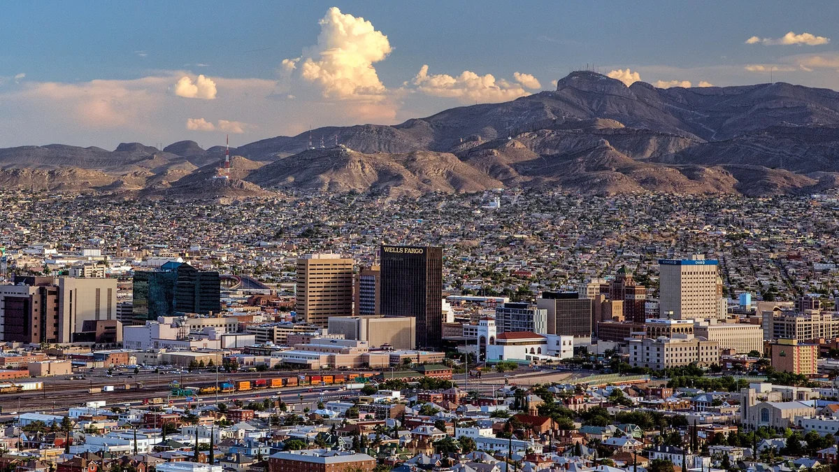 El Paso cityscape, Texas