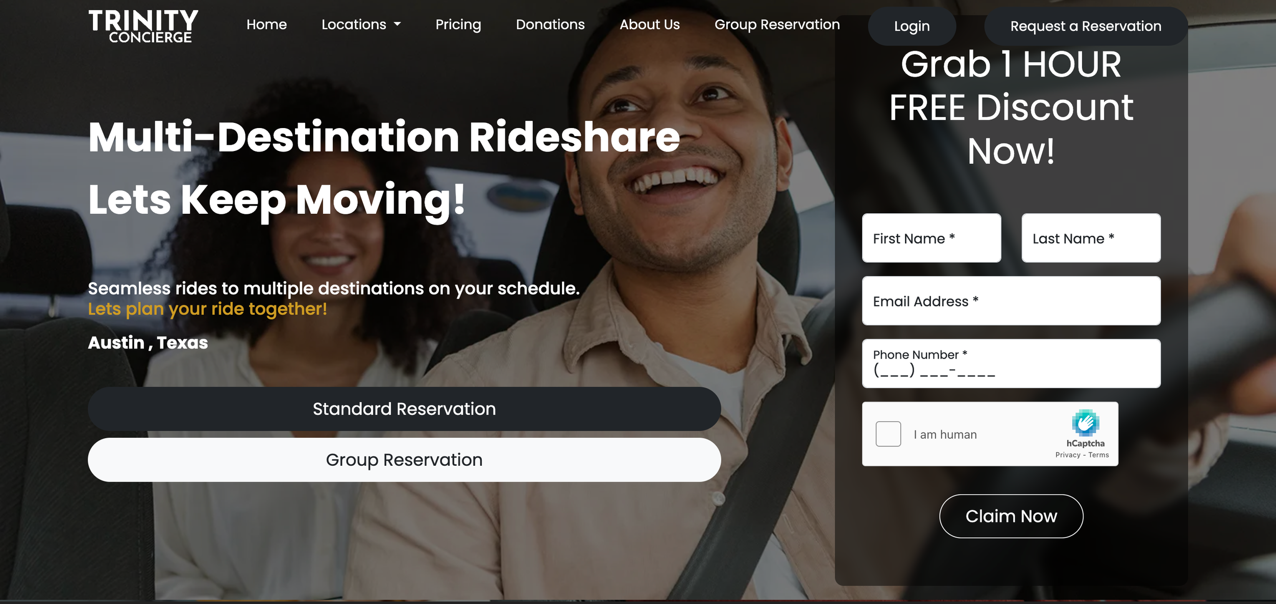 Trinity Concierge website and launch case study preview