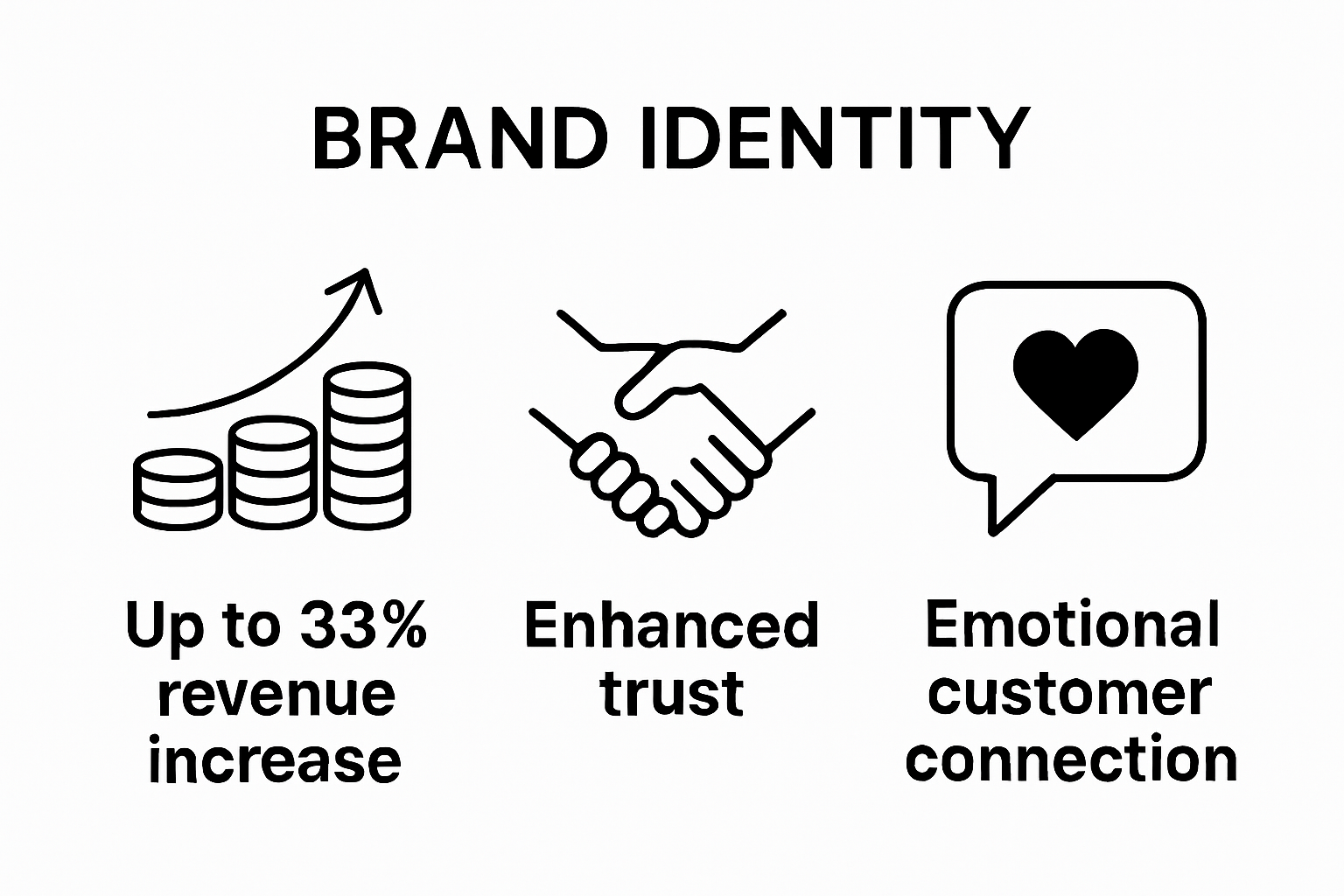 Key statistics infographic about brand identity consistency