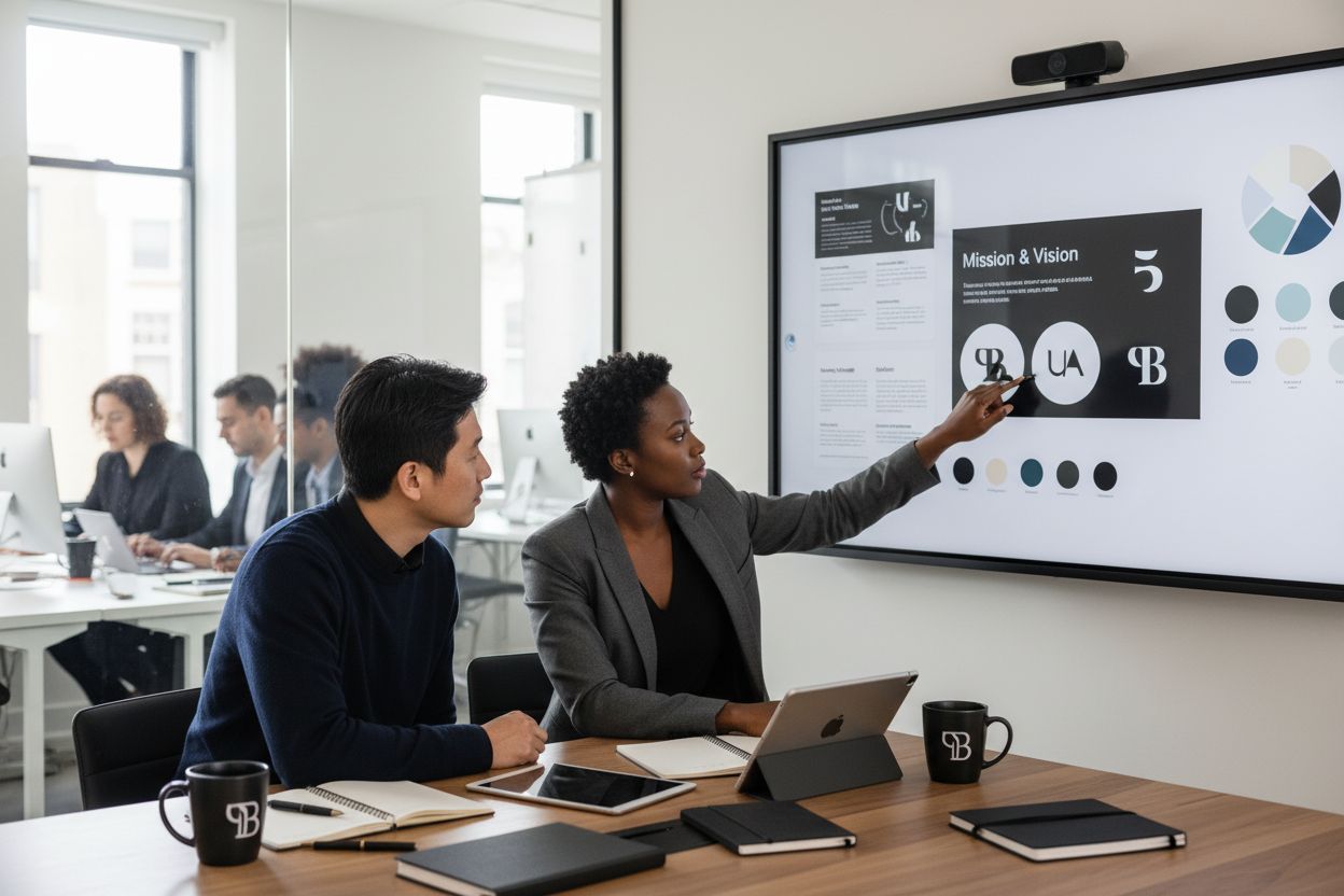 brand identity team meeting