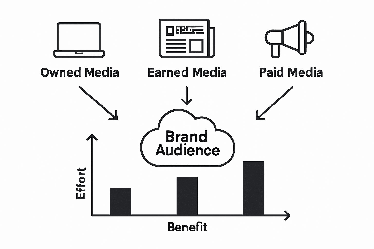 Infographic comparing content marketing approaches