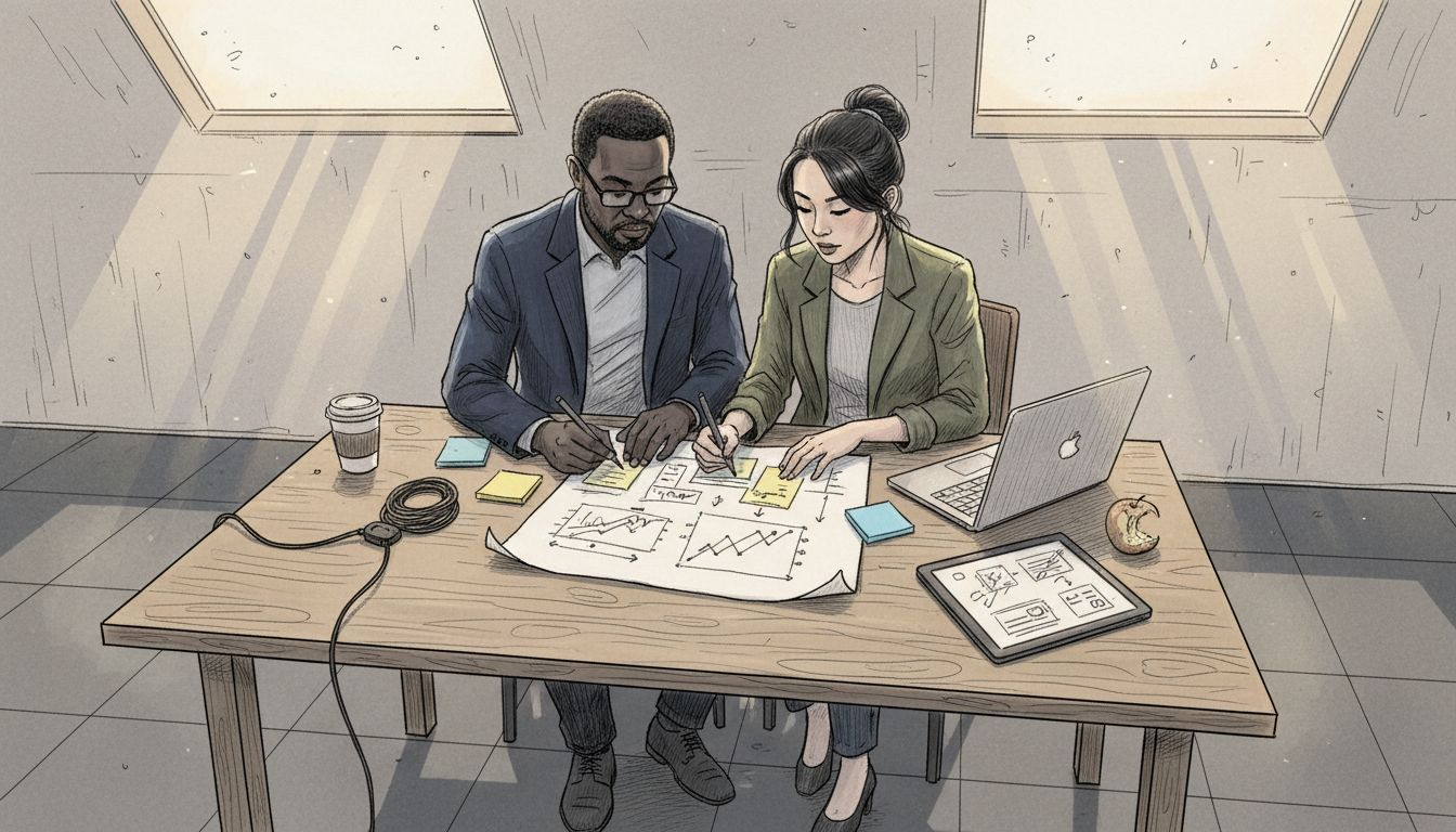 Entrepreneurs setting social media business goals