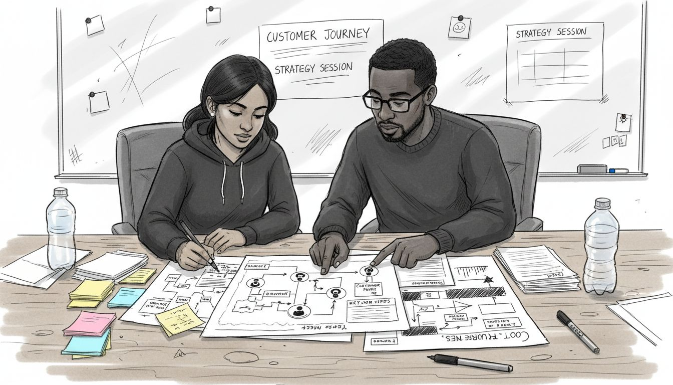 Team brainstorming content strategy ideas