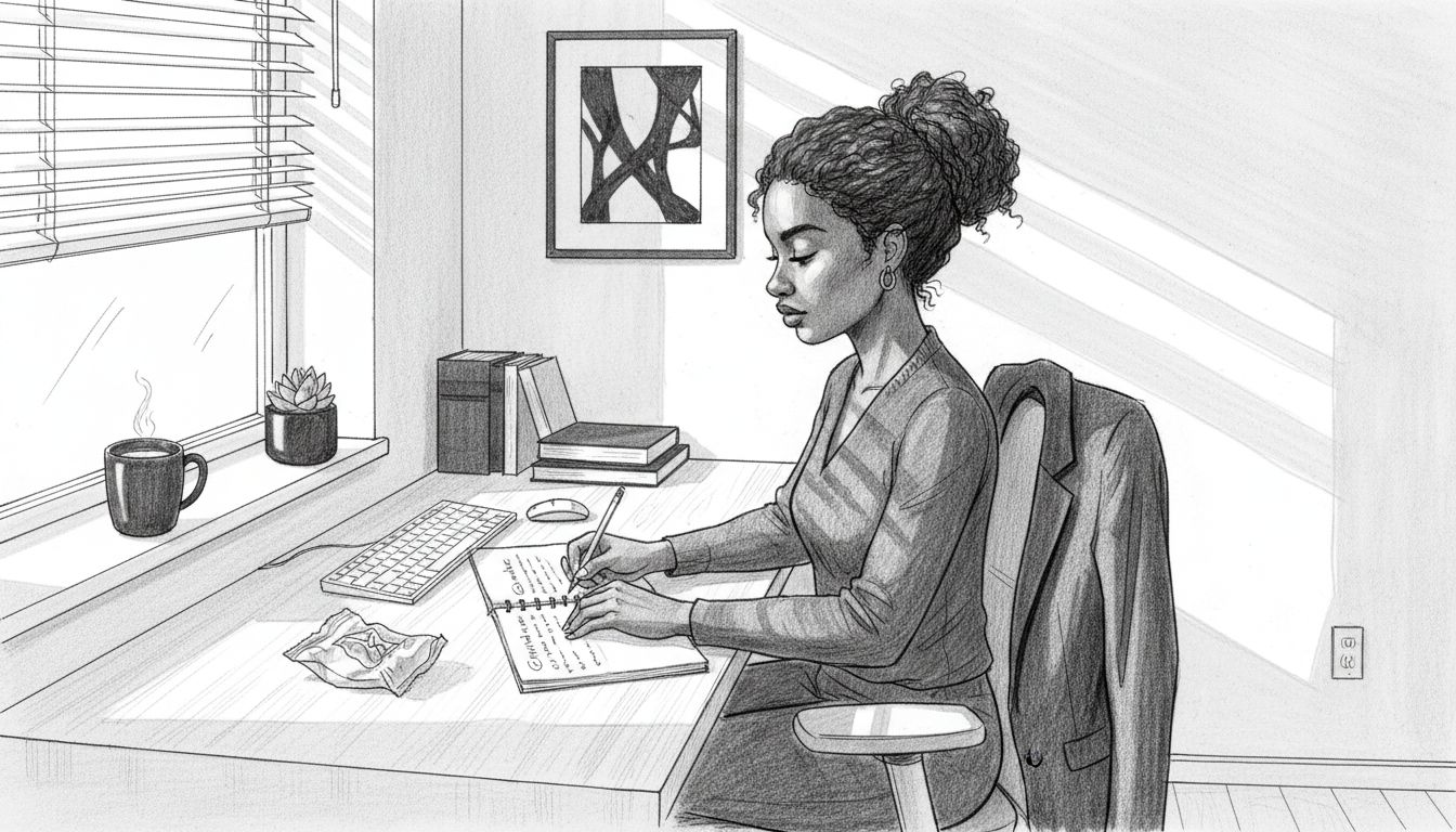 Entrepreneur reflecting on brand strategy