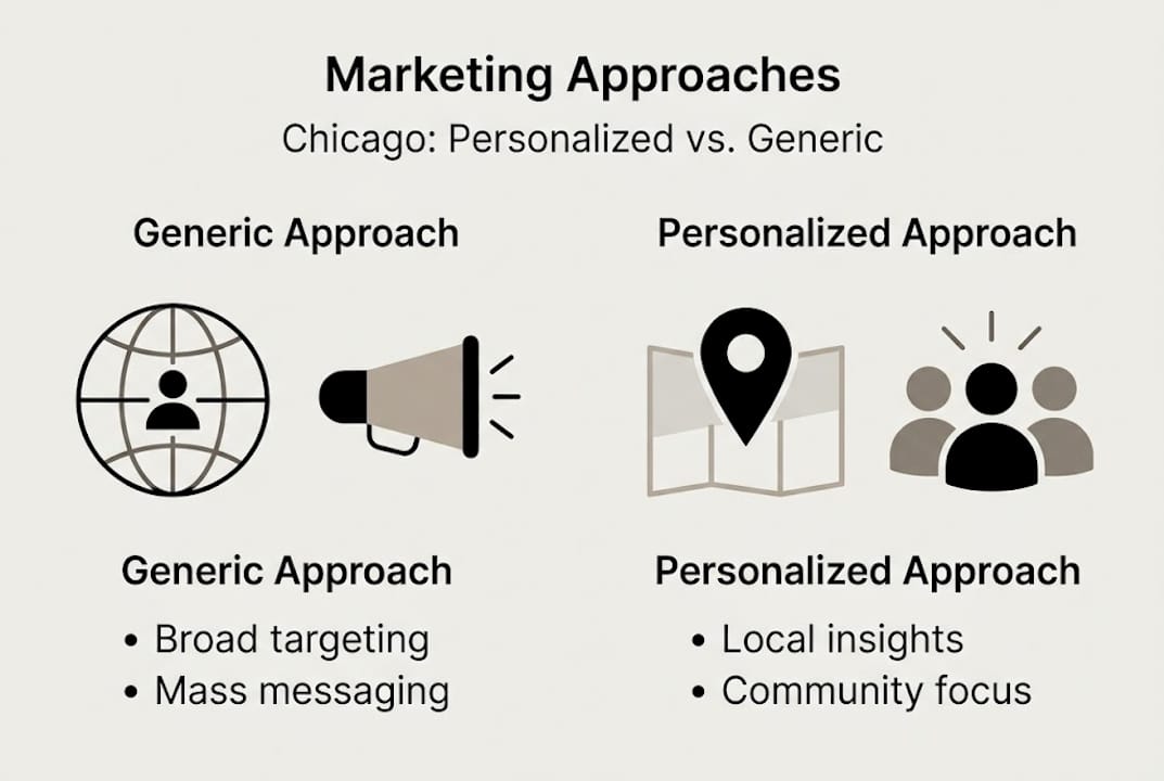 Infographic comparing generic and personalized marketing