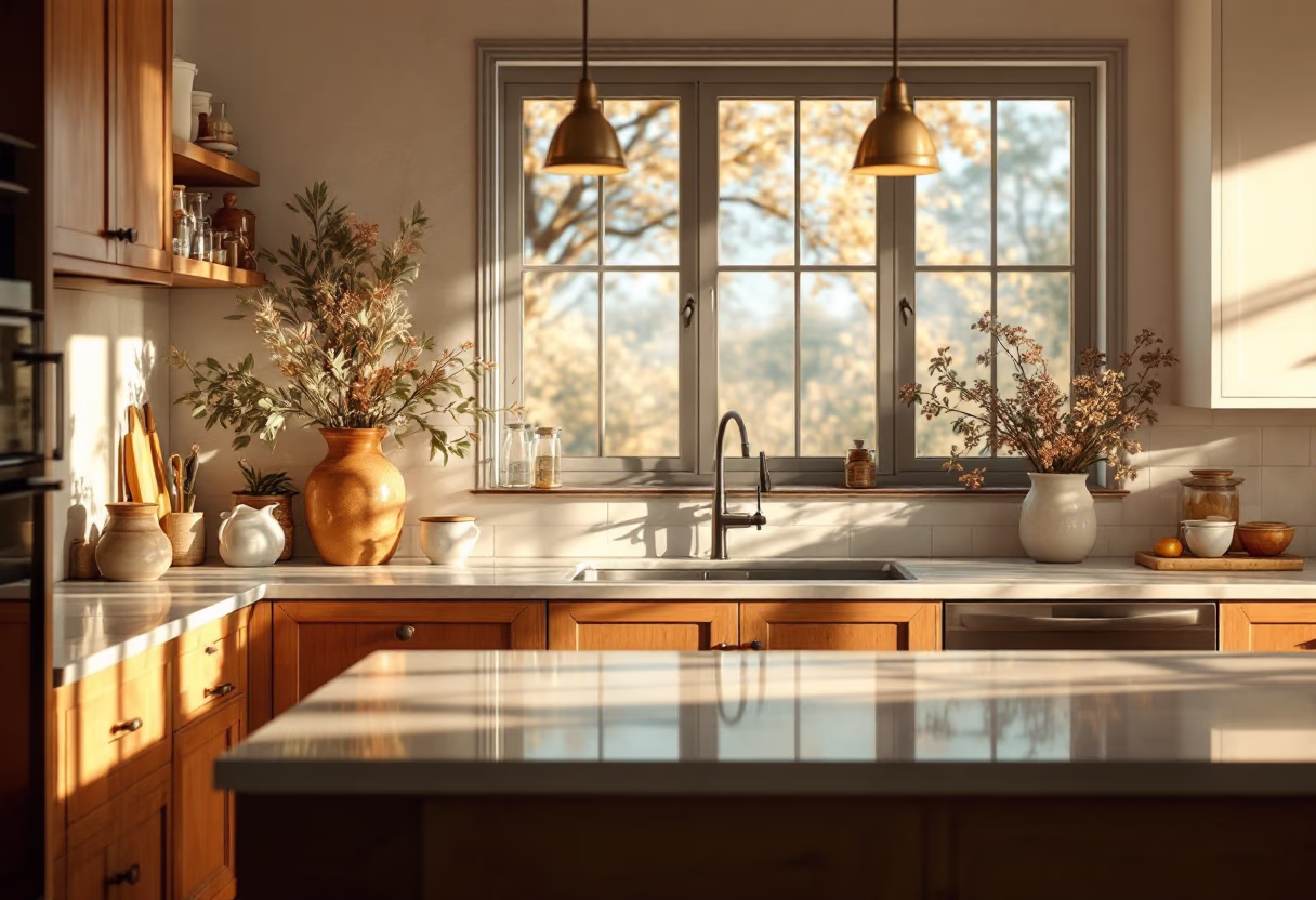 [background image] image of a clean kitchen (for a cleaning service)