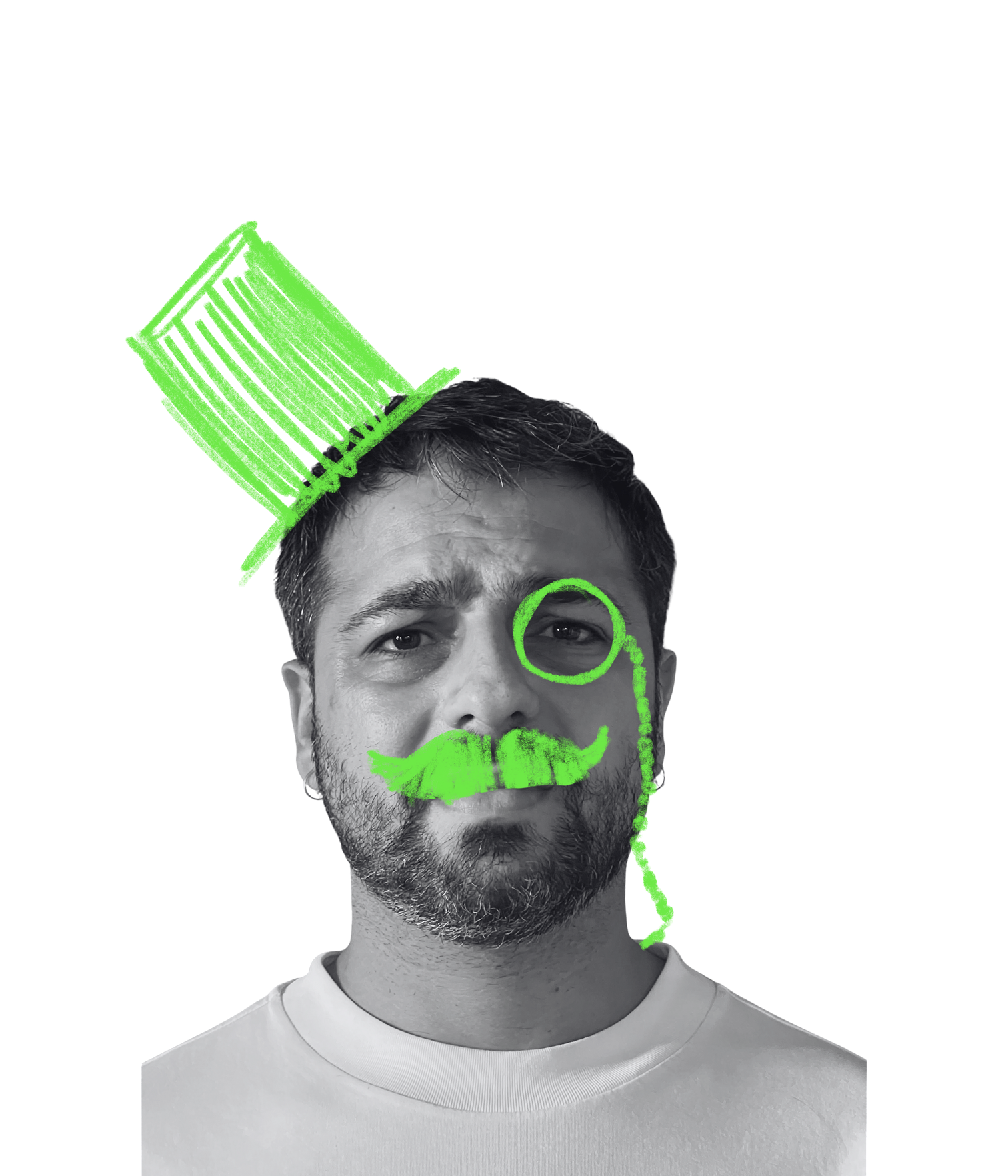 Do Not Pass Go character - Kalyl as Monopoly man illustration