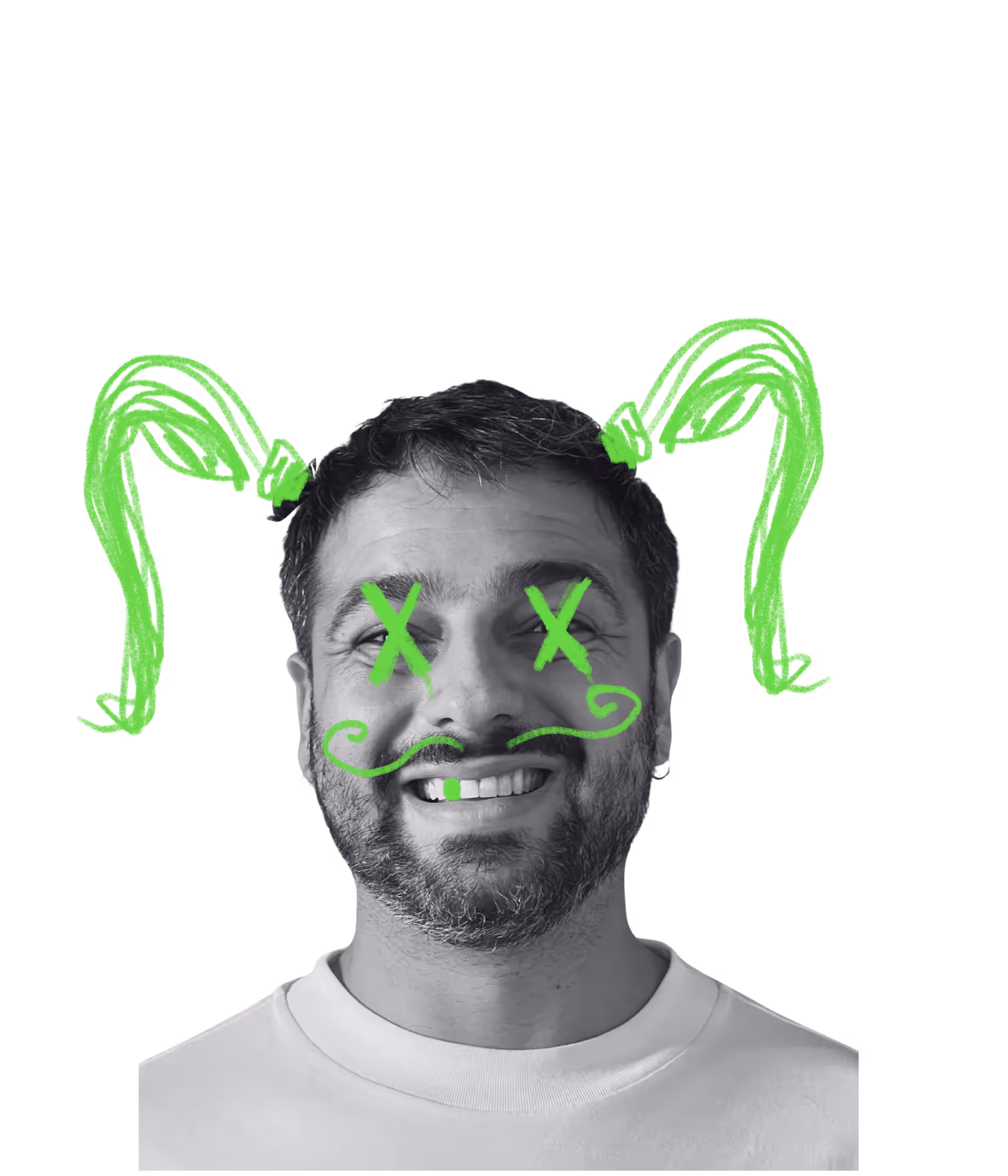 Buttercup character - Kalyl illustrated with two ponies