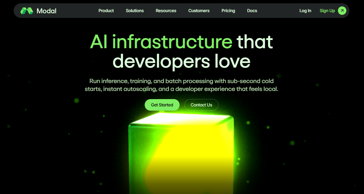 Modal homepage