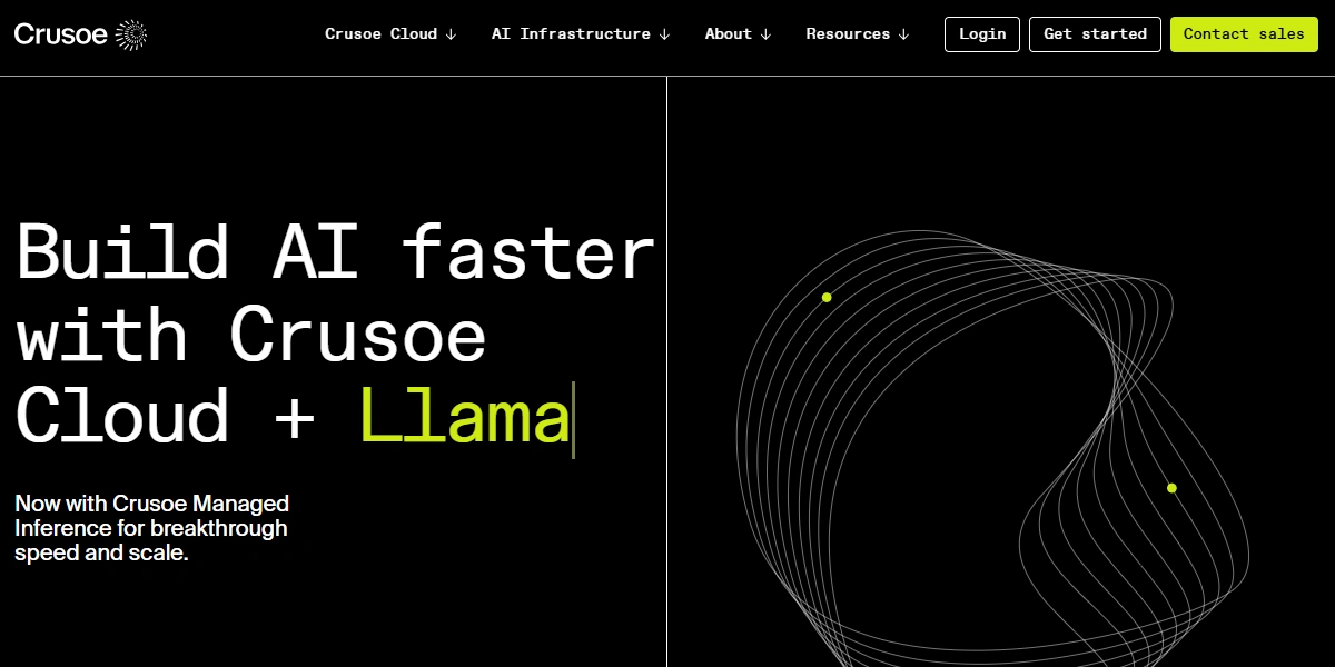 Crusoe Cloud homepage