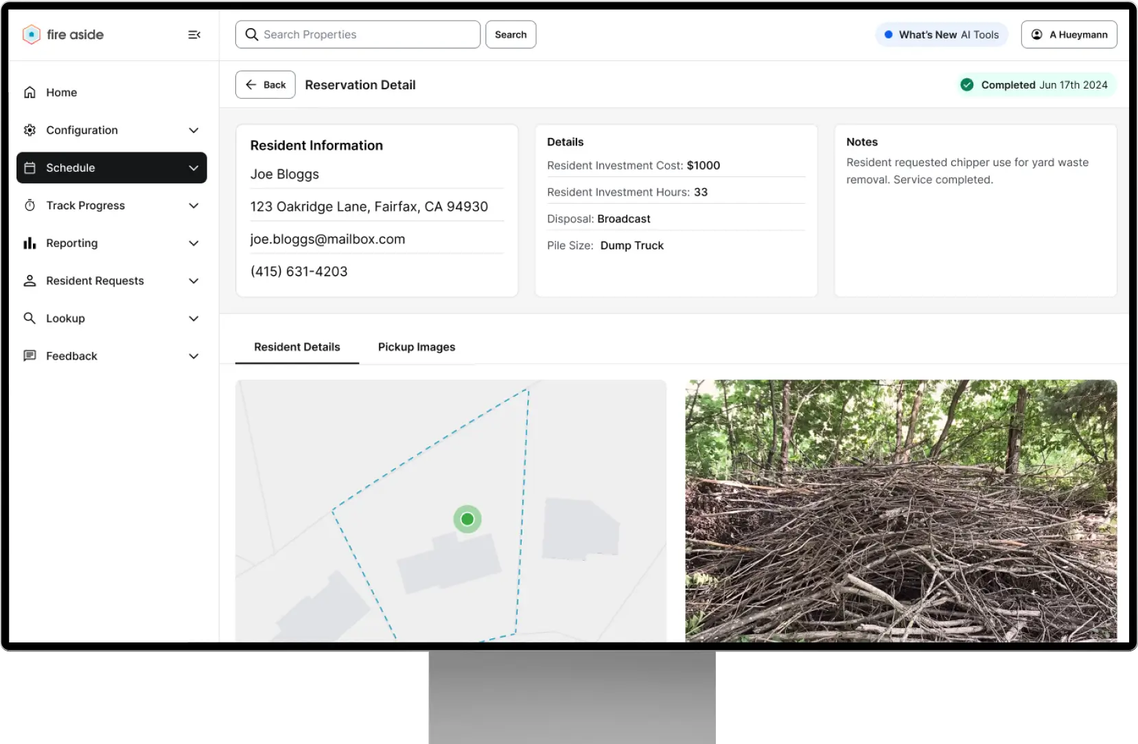 A computer screen with a picture of a forest.
