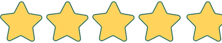 A group of yellow and green shapes on a black background.