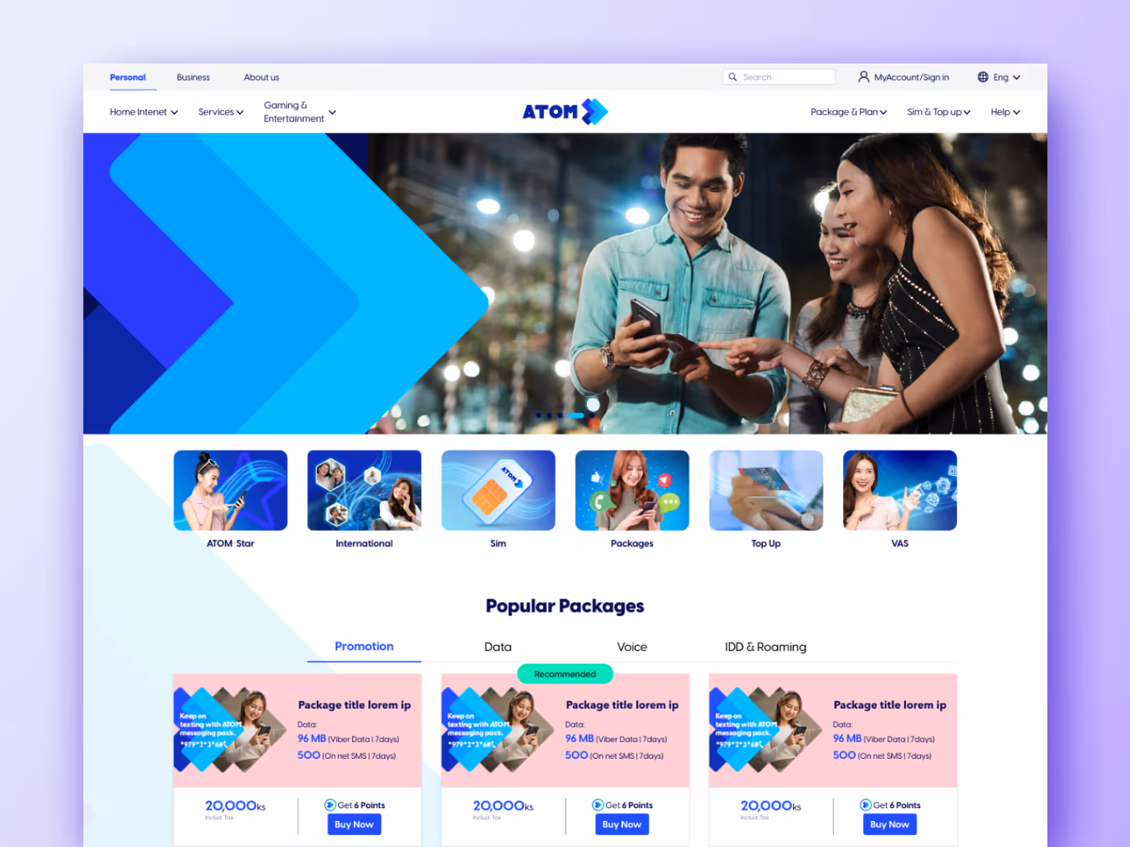 ATOM Corporate Website