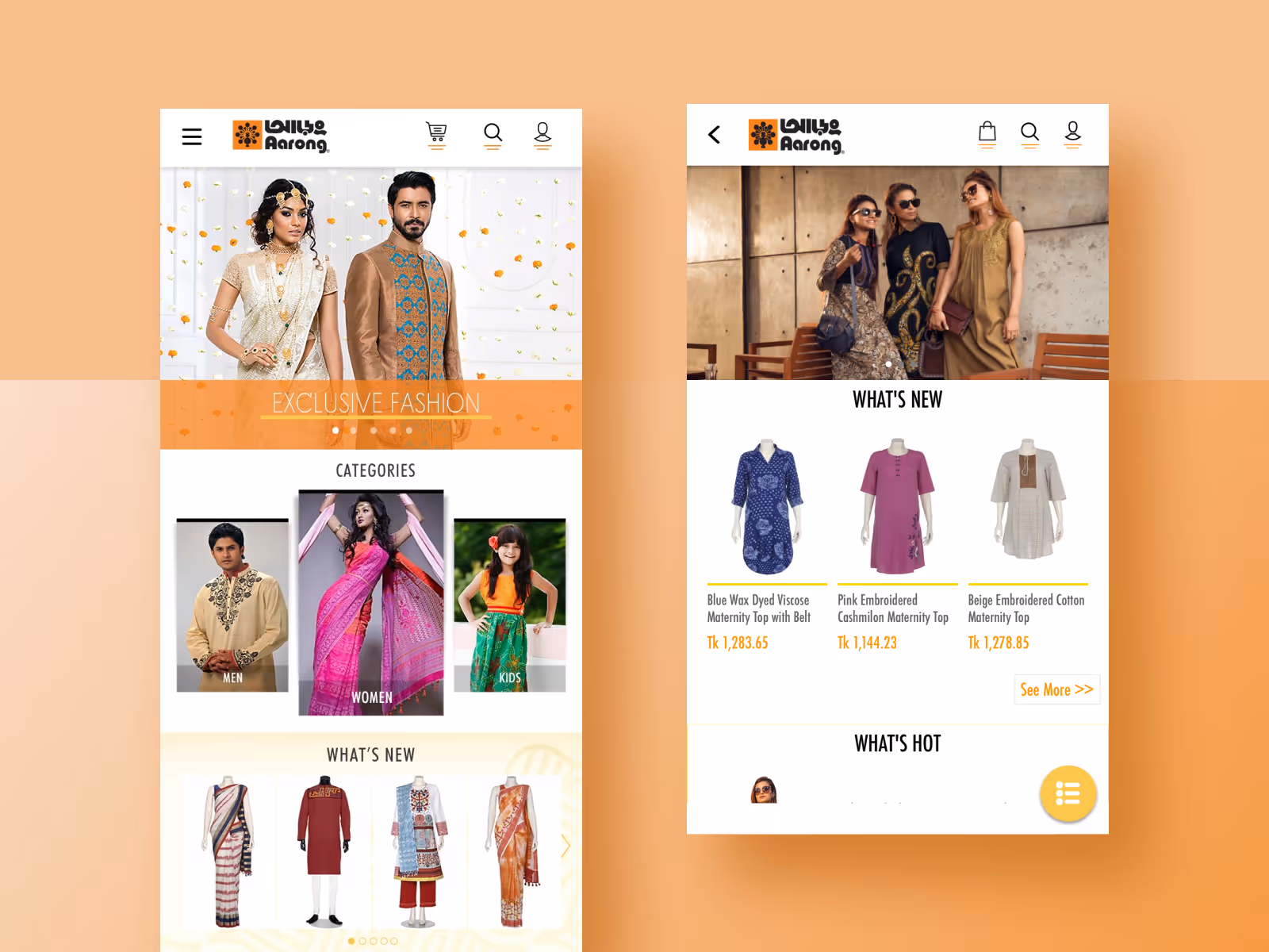Aarong E-commerce Apps