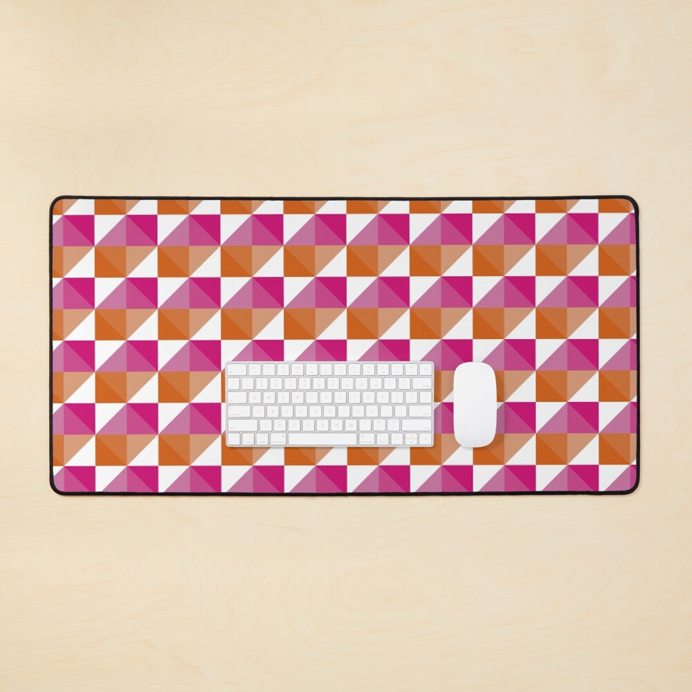 With its bold colours and modern geometric style, this works beautifully as a versatile option for anyone who loves abstract art and colourful visuals — great for any occasion. Inspired by the Lesbian Pride flag, a symbol of identity, inclusivity, and pride. Perfect for expressing your true self or gifting to someone you want to affirm and celebrate.