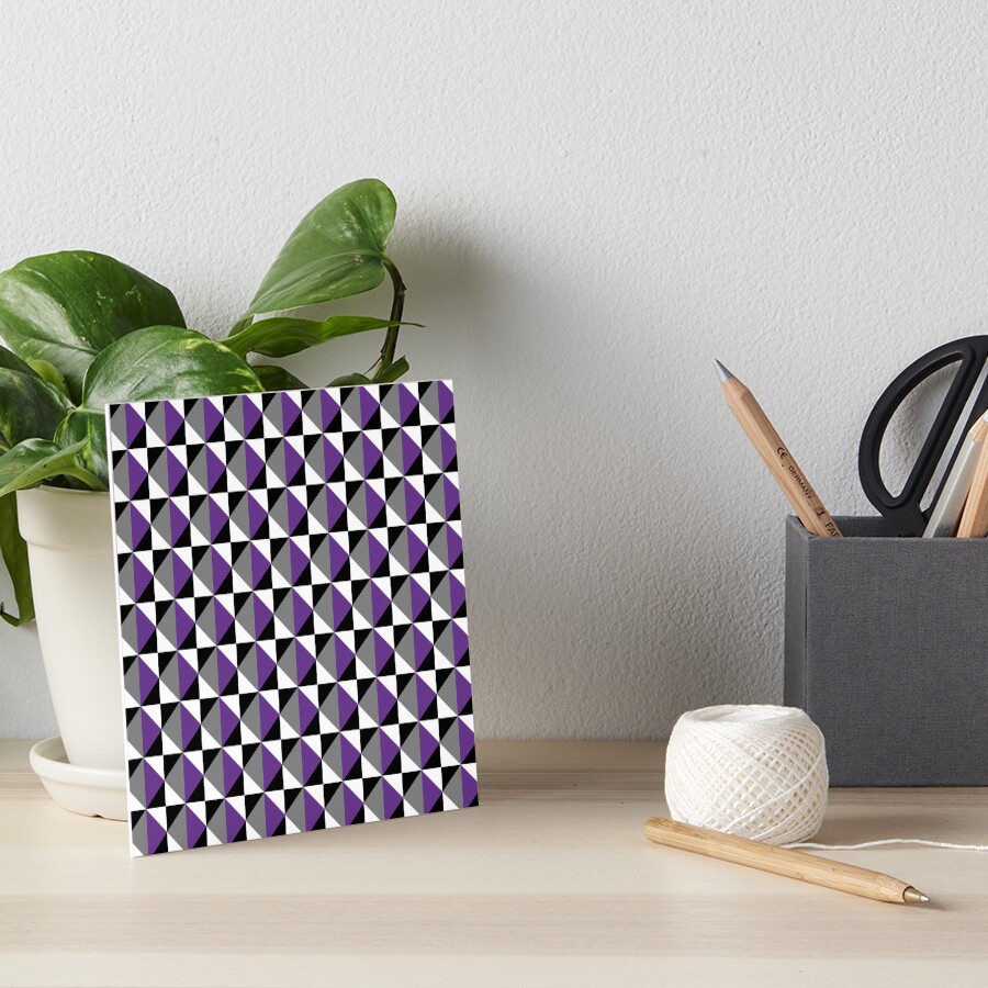 With its bold colors and modern geometric style, this works beautifully as a versatile option for anyone who loves abstract art and colorful visuals — great for any occasion. Inspired by the Asexual Pride flag, a symbol of identity, inclusivity, and pride. Perfect for expressing your true self or gifting to someone you want to affirm and celebrate.