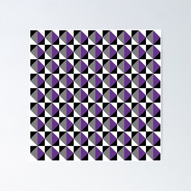 With its bold colors and modern geometric style, this works beautifully as a versatile option for anyone who loves abstract art and colorful visuals — great for any occasion. Inspired by the Asexual Pride flag, a symbol of identity, inclusivity, and pride. Perfect for expressing your true self or gifting to someone you want to affirm and celebrate.