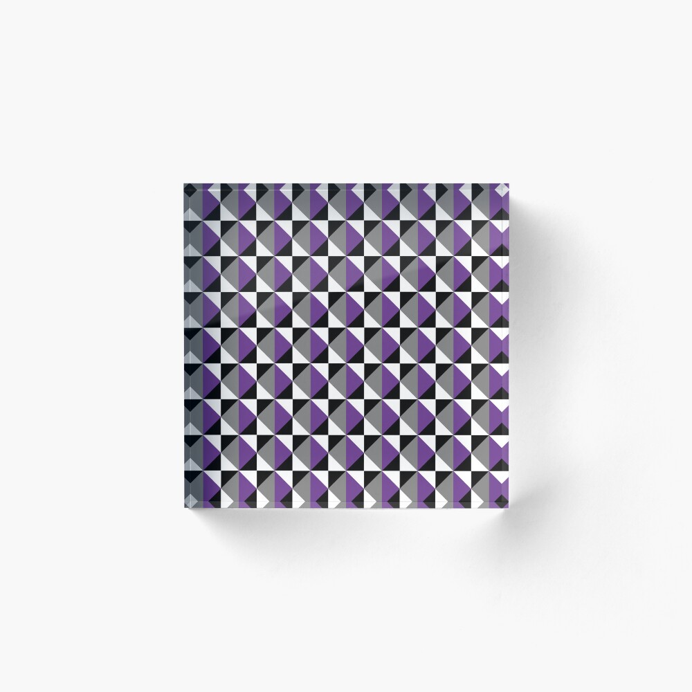 With its bold colors and modern geometric style, this works beautifully as a versatile option for anyone who loves abstract art and colorful visuals — great for any occasion. Inspired by the Asexual Pride flag, a symbol of identity, inclusivity, and pride. Perfect for expressing your true self or gifting to someone you want to affirm and celebrate.