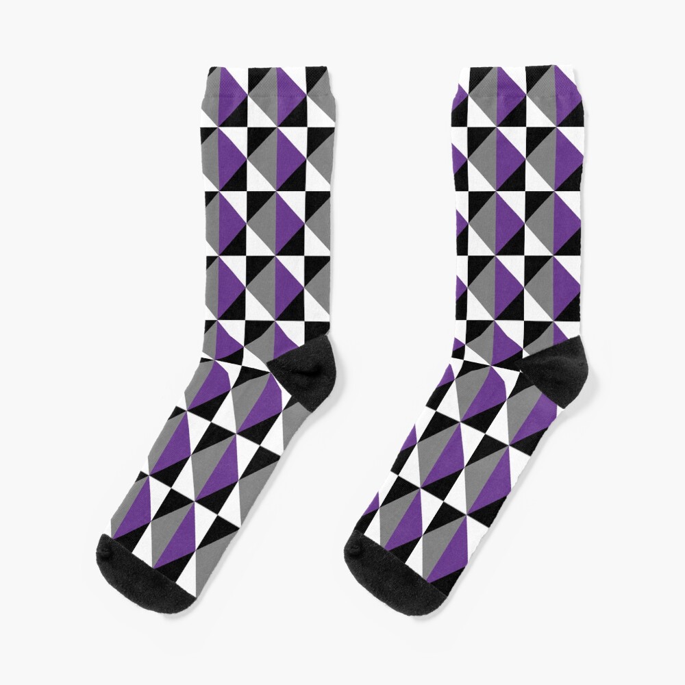 With its bold colors and modern geometric style, this works beautifully as a versatile option for anyone who loves abstract art and colorful visuals — great for any occasion. Inspired by the Asexual Pride flag, a symbol of identity, inclusivity, and pride. Perfect for expressing your true self or gifting to someone you want to affirm and celebrate.