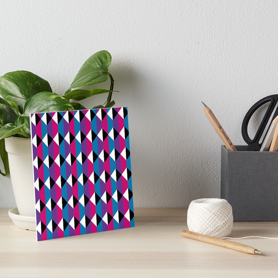 With its bold colors and modern geometric style, this works beautifully as a versatile option for anyone who loves abstract art and colorful visuals — great for any occasion. Inspired by the Genderfluid Pride flag, a symbol of identity, inclusivity, and pride. Perfect for expressing your true self or gifting to someone you want to affirm and celebrate.