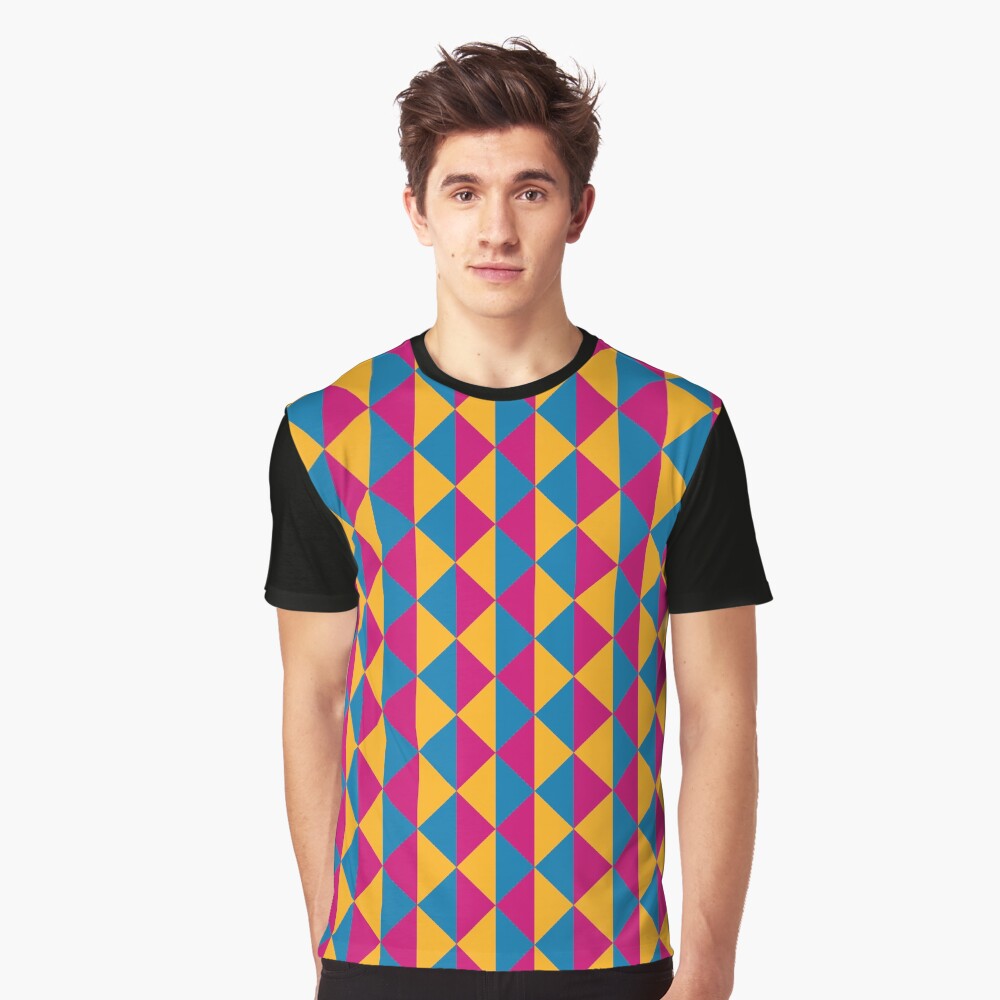 With its bold colours and modern geometric style, this works beautifully as a versatile option for anyone who loves abstract art and colourful visuals — great for any occasion. Inspired by the Pansexual Pride flag, a symbol of identity, inclusivity, and pride. Perfect for expressing your true self or gifting to someone you want to affirm and celebrate.
