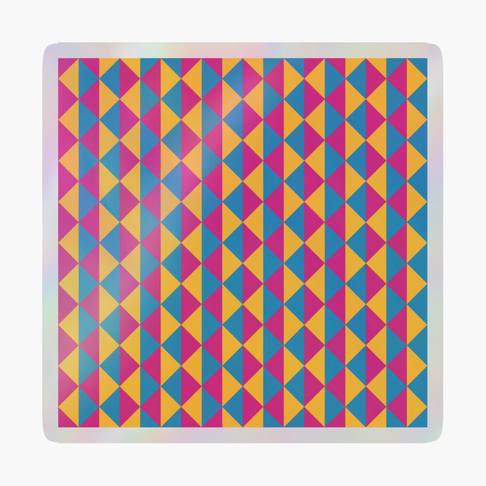 With its bold colours and modern geometric style, this works beautifully as a versatile option for anyone who loves abstract art and colourful visuals — great for any occasion. Inspired by the Pansexual Pride flag, a symbol of identity, inclusivity, and pride. Perfect for expressing your true self or gifting to someone you want to affirm and celebrate.