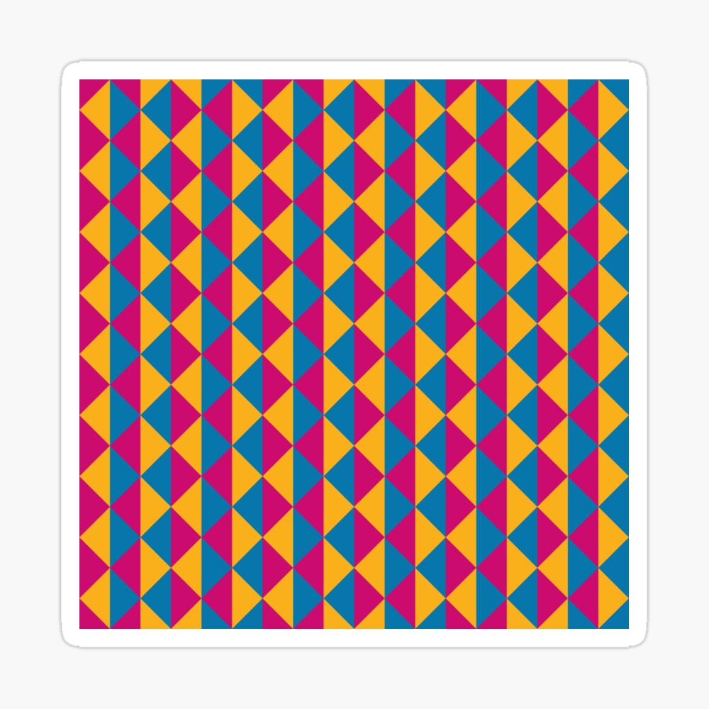 With its bold colours and modern geometric style, this works beautifully as a versatile option for anyone who loves abstract art and colourful visuals — great for any occasion. Inspired by the Pansexual Pride flag, a symbol of identity, inclusivity, and pride. Perfect for expressing your true self or gifting to someone you want to affirm and celebrate.
