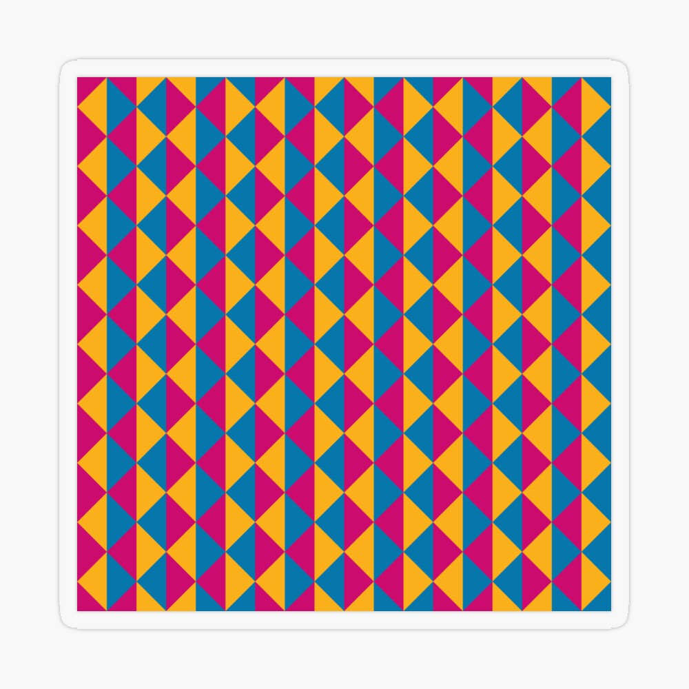 With its bold colours and modern geometric style, this works beautifully as a versatile option for anyone who loves abstract art and colourful visuals — great for any occasion. Inspired by the Pansexual Pride flag, a symbol of identity, inclusivity, and pride. Perfect for expressing your true self or gifting to someone you want to affirm and celebrate.