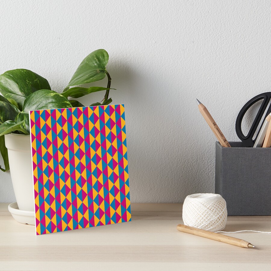 With its bold colours and modern geometric style, this works beautifully as a versatile option for anyone who loves abstract art and colourful visuals — great for any occasion. Inspired by the Pansexual Pride flag, a symbol of identity, inclusivity, and pride. Perfect for expressing your true self or gifting to someone you want to affirm and celebrate.