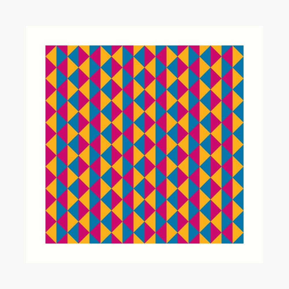 With its bold colours and modern geometric style, this works beautifully as a versatile option for anyone who loves abstract art and colourful visuals — great for any occasion. Inspired by the Pansexual Pride flag, a symbol of identity, inclusivity, and pride. Perfect for expressing your true self or gifting to someone you want to affirm and celebrate.