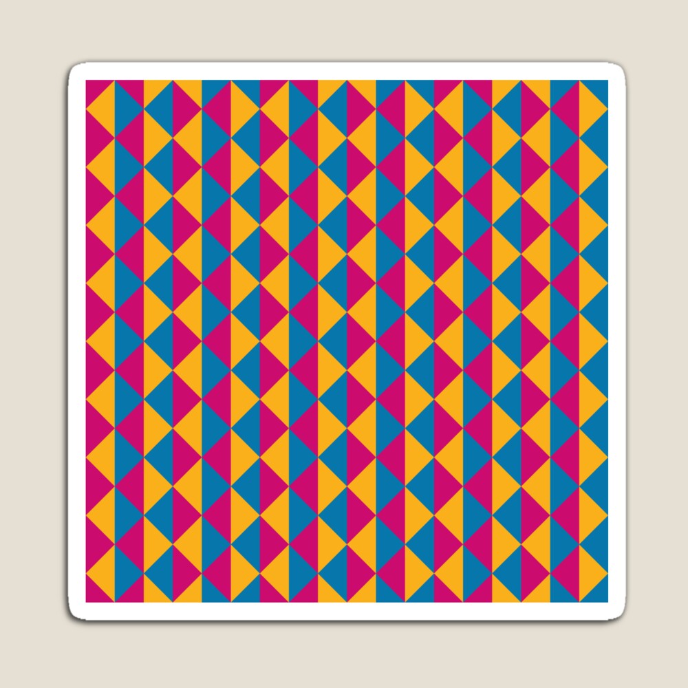 With its bold colours and modern geometric style, this works beautifully as a versatile option for anyone who loves abstract art and colourful visuals — great for any occasion. Inspired by the Pansexual Pride flag, a symbol of identity, inclusivity, and pride. Perfect for expressing your true self or gifting to someone you want to affirm and celebrate.