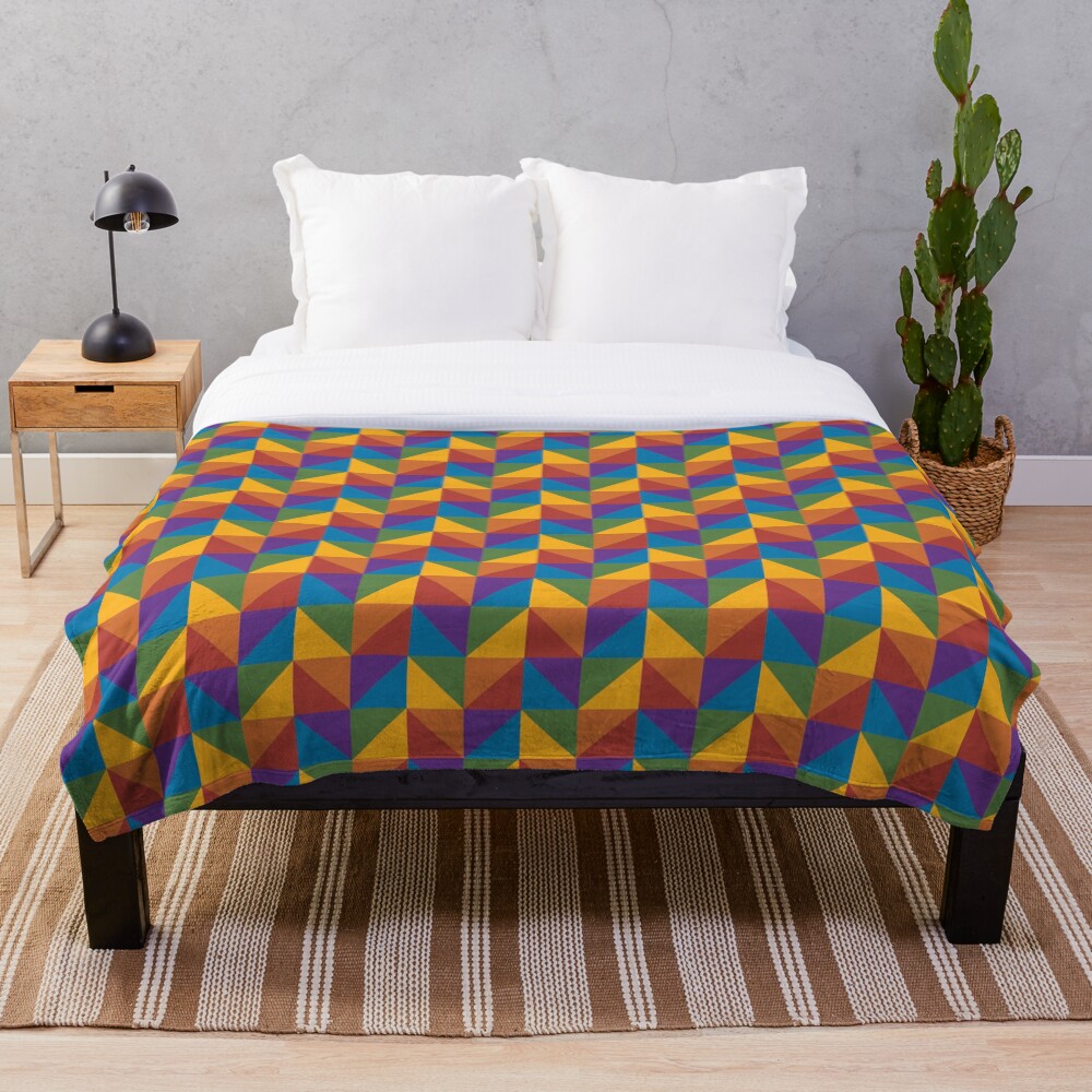With its bold colours and modern geometric style, this works beautifully as a versatile option for anyone who loves abstract art and colourful visuals — great for any occasion. Inspired by the Rainbow Pride flag, a symbol of identity, inclusivity, and pride. Perfect for expressing your true self or gifting to someone you want to affirm and celebrate.