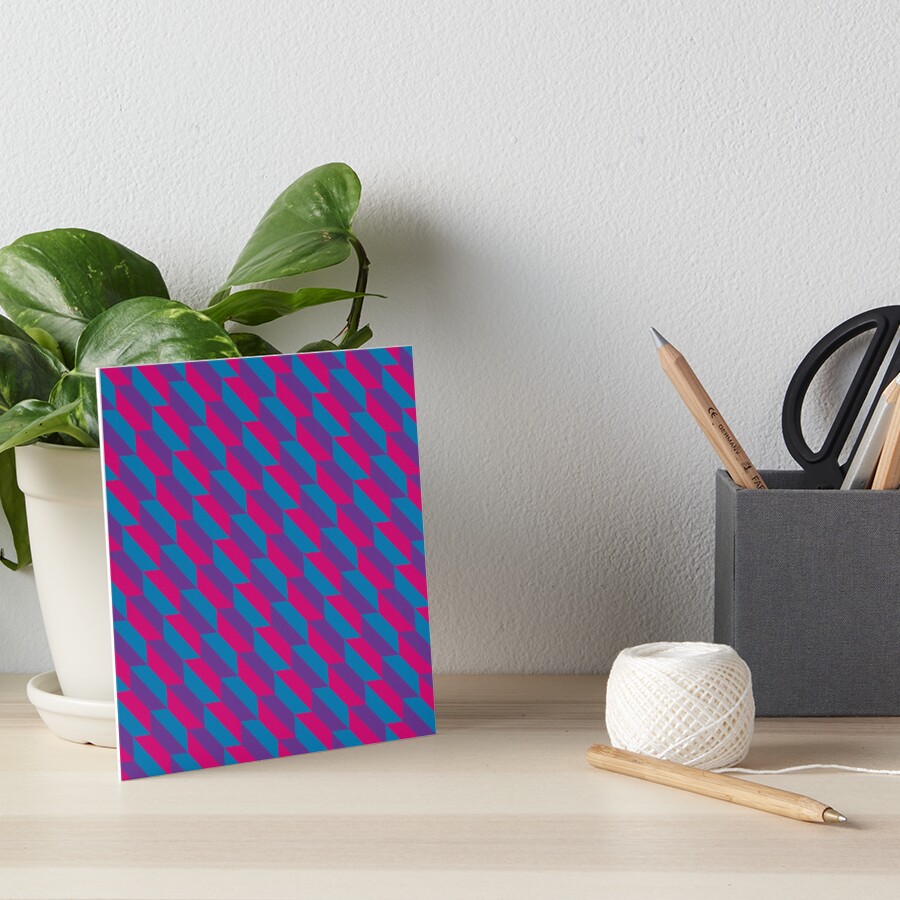 With its bold colors and modern geometric style, this works beautifully as a versatile option for anyone who loves abstract art and colorful visuals — great for any occasion. Inspired by the Bisexual Pride flag, a symbol of identity, inclusivity, and pride. Perfect for expressing your true self or gifting to someone you want to affirm and celebrate.