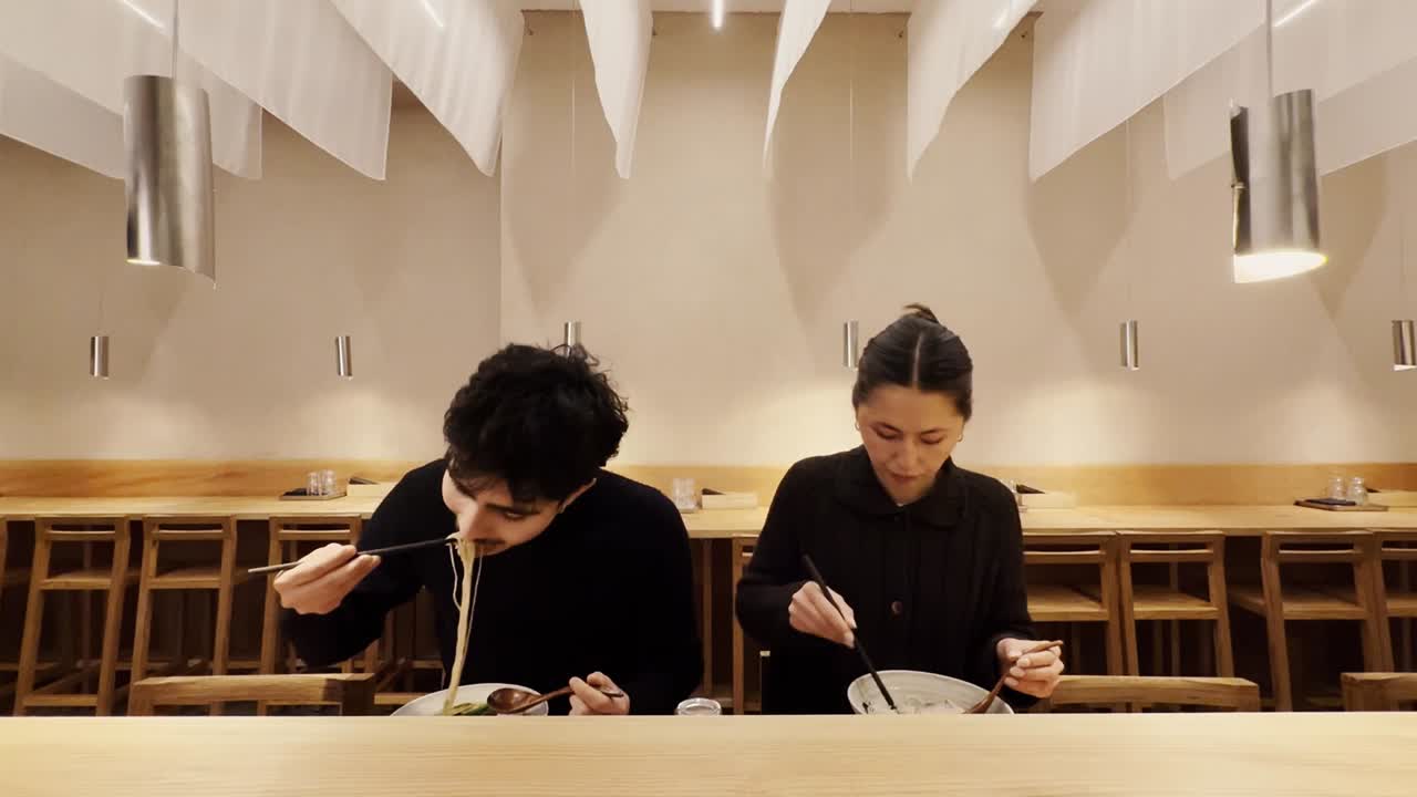 The dining room at Slurp Borgergade, the 36 seat second room in the city centre.