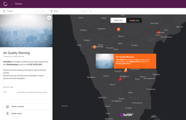 Air Quality Index Mapping in iluminr