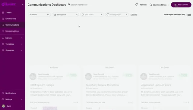Communications Dashboard
