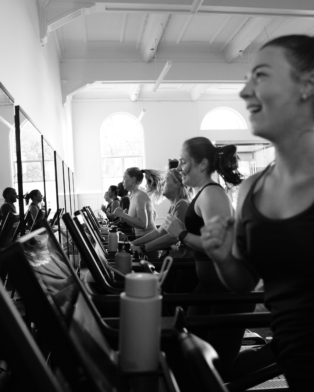 MODE treadmill running session