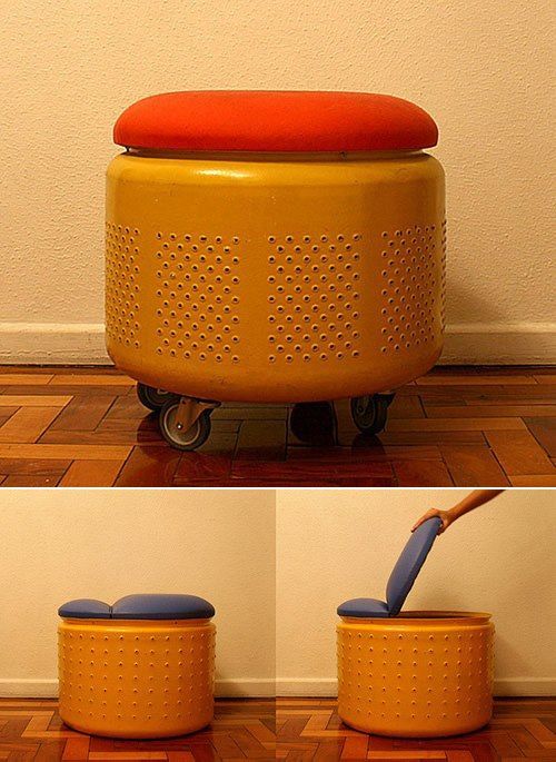 Transformer son tambour de lave-linge en siège