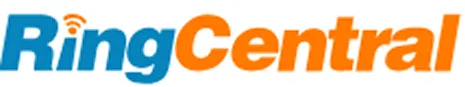 RingCentral logo with 'Ring' in blue and 'Central' in orange.
