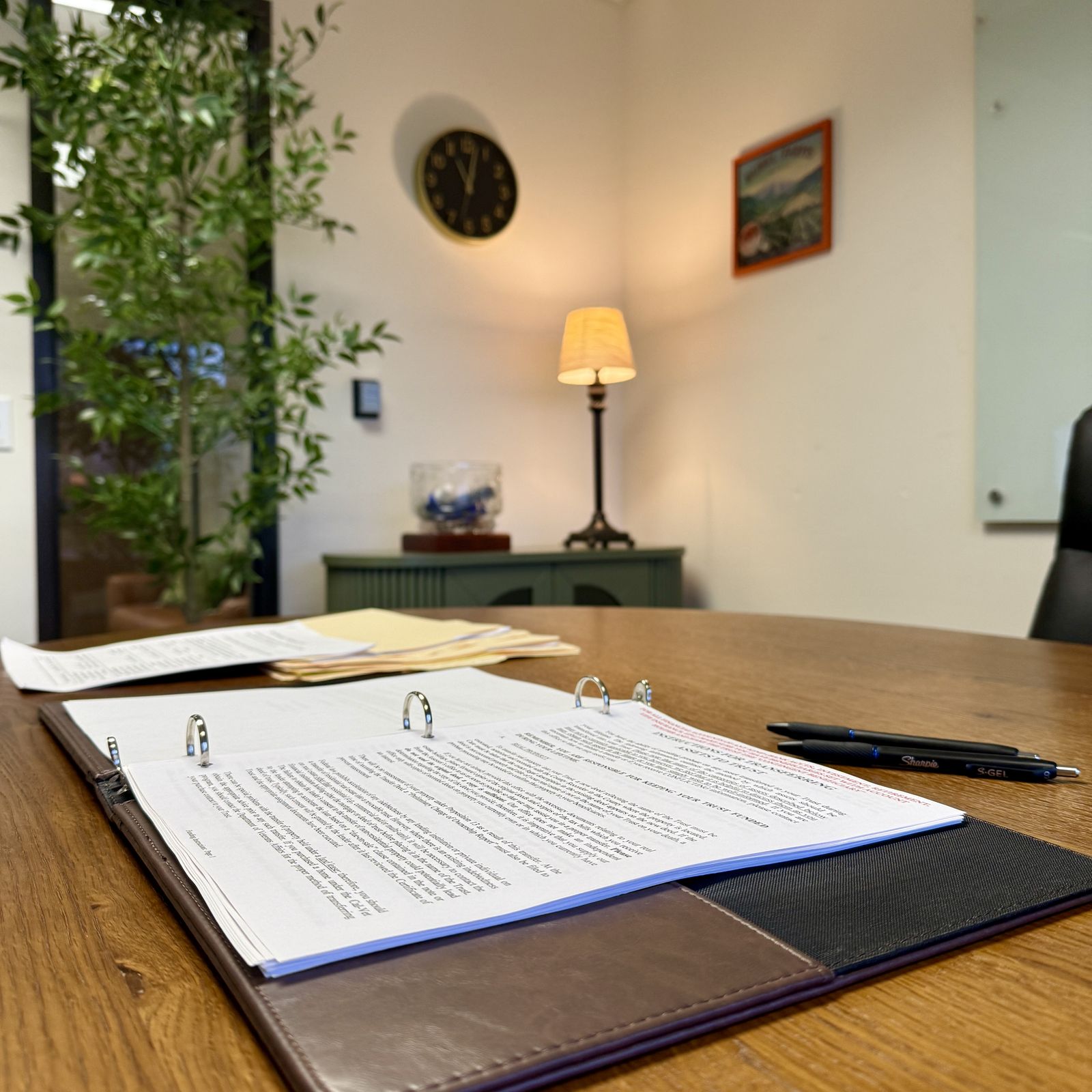 Elder law consultation meeting in Orange County office