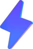 A lightning bolt icon representing the instant speed of the VeryScam analysis.