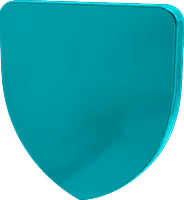 Step 3: A shield icon symbolizing protection from scams.