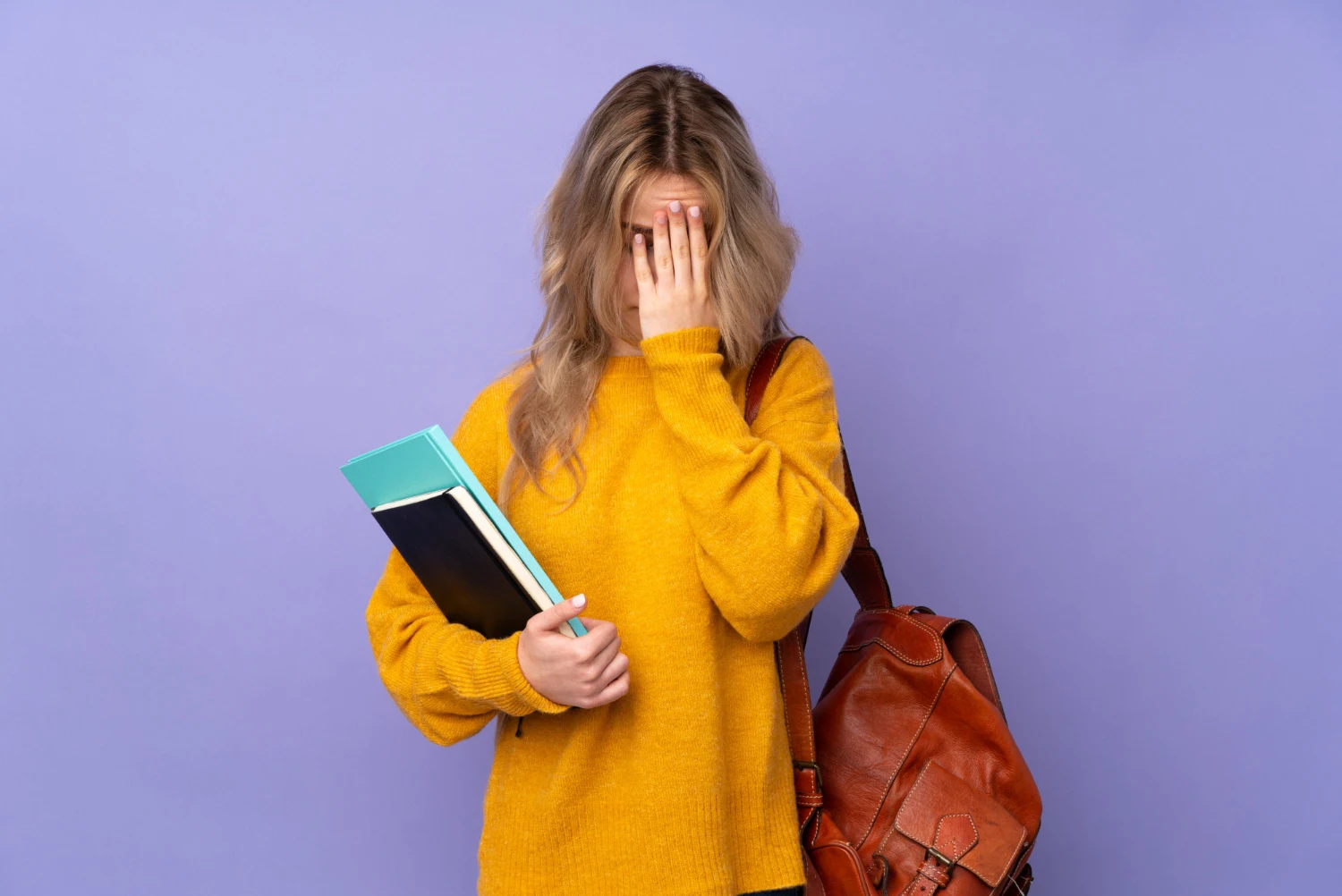 stressed international student worried about Australian student visa application mistakes