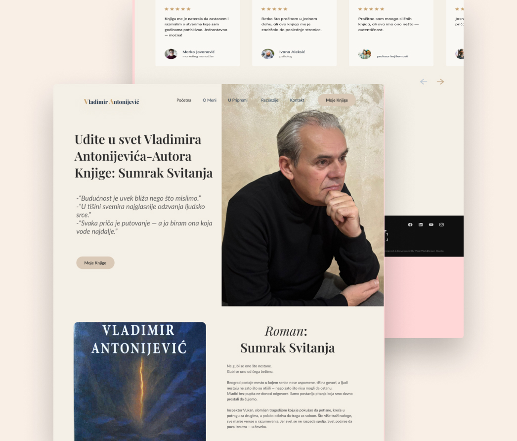 A mockup of a project