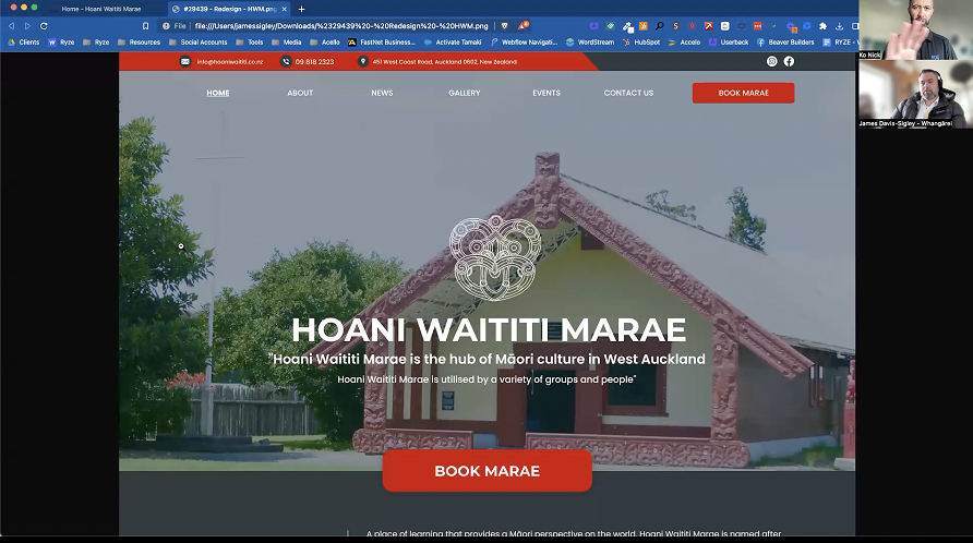 Unveiling the Website Redesign Concept for Hoani Waititi Marae